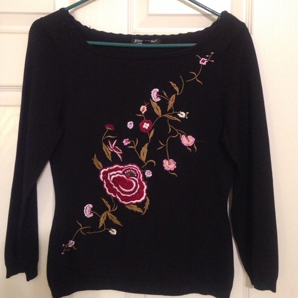 Betsey Johnson embroider sweater