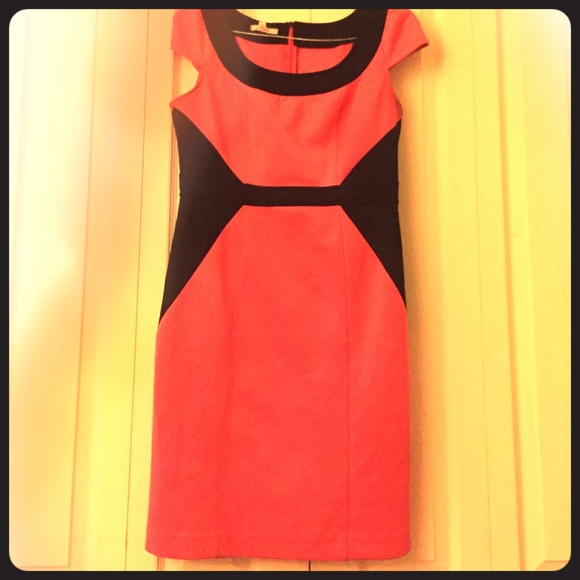 Hot Pink and Black London Style Dress