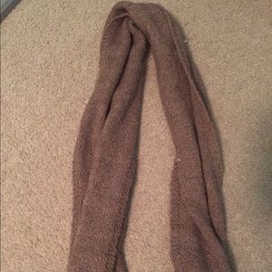 Hand Knitted Brown Scarf