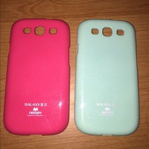 Bundle 2 Samsung Galaxy S3 rubber cases