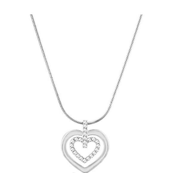 Swarovski crystal heart necklace