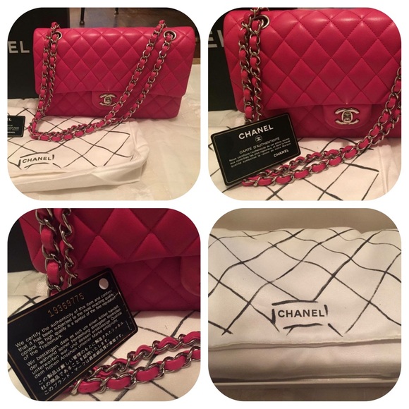 ...SOLD...Auth Chanel classic flap M/L lamp skin