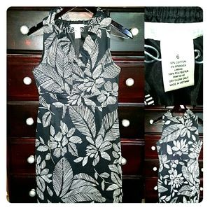 Beautiful classy fitted dress. Black and white