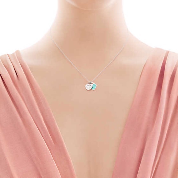 Tiffany's double heart tag pendant