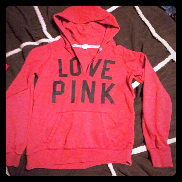 L Red VS PINK Hoodie