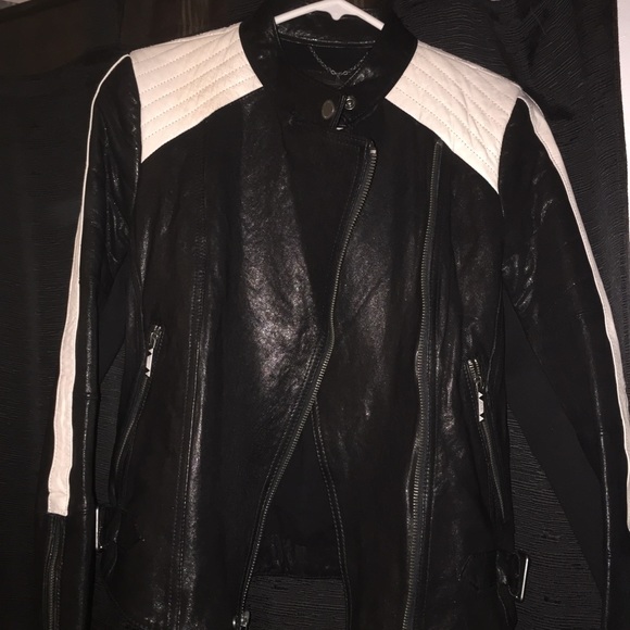 BCBG BRAND NEW LEATHER JACKET