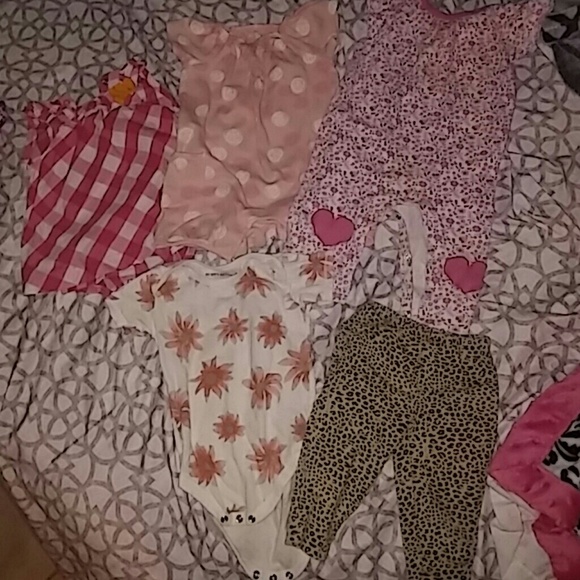 Lot of lightly used baby clothes.