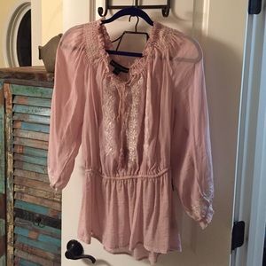 Cute top with smocking and embroidery