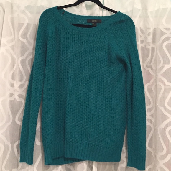 Teal F21 Sweater - Picture 1 of 2