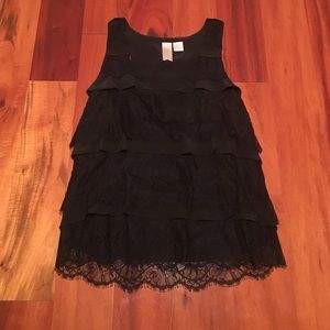 Anthropologie (Gemma) black lace blouse