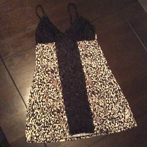 NWOT cheetah print night gown