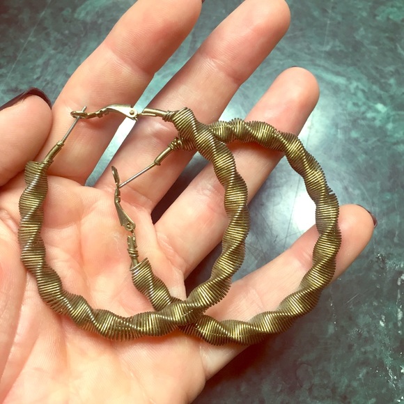 Bronze hoop earings