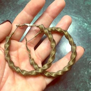 Bronze hoop earings