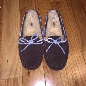 Brown suede UGG moccasin Slippers
