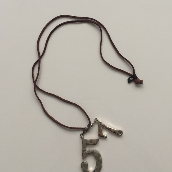 BOUGHT IN JAPAN Suede Charm Necklace - Picture 2 of 3