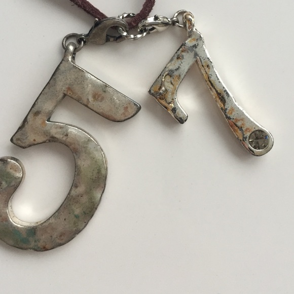 BOUGHT IN JAPAN Suede Charm Necklace - Picture 3 of 3