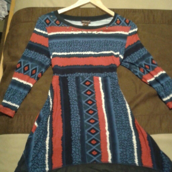 Patterned Multiples Dress Size Medium