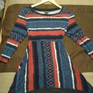 Patterned Multiples Dress Size Medium