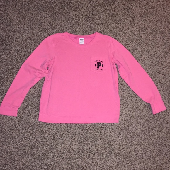 PINK Victoria's Secret Sweaters - PINK SWEATER SIZE LARGE & hot pink cheaper on MERC