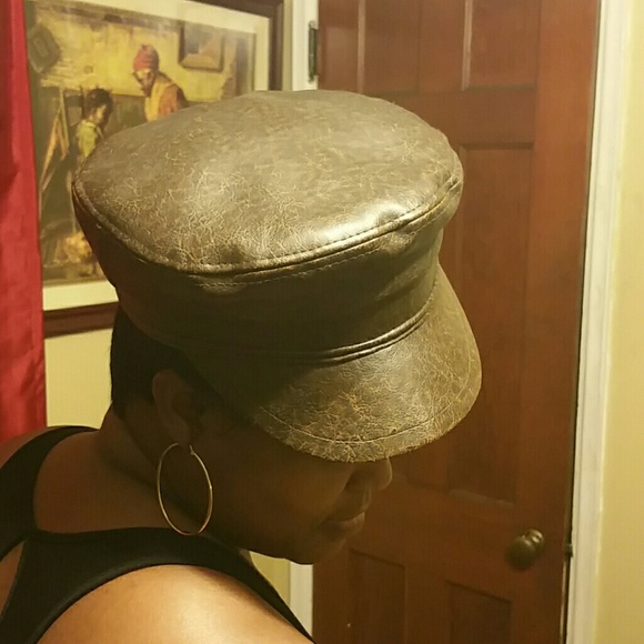 Cute Faux Leather Bomber Hat