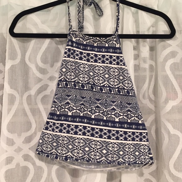 Tribal Halter Crop Top - Picture 1 of 2