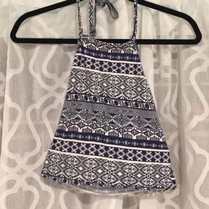 Tribal Halter Crop Top