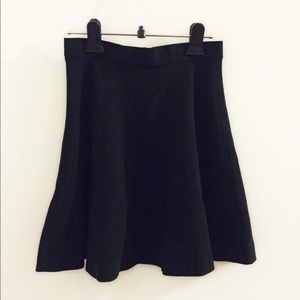Theory Black Mini Circular Skirt