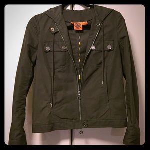 Tory Burch size 4 women's gray jacket