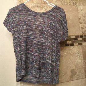 Heathered top with keyhole back. Size M.
