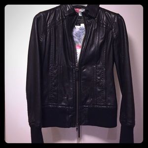 Mackage lamb leather jacket