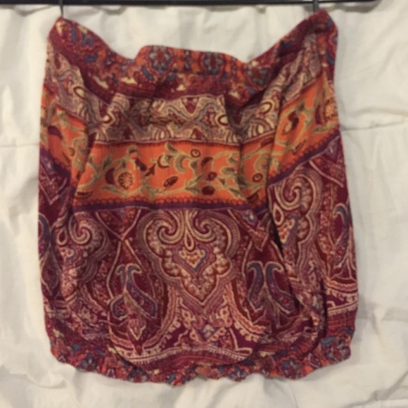 F21 strapless crop top