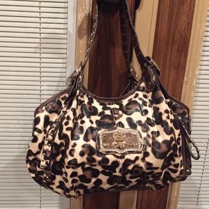 Kathy Van Zeeland Cheetah Print Purse