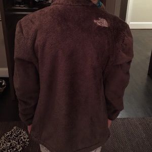 North Face fuzzy jacket.