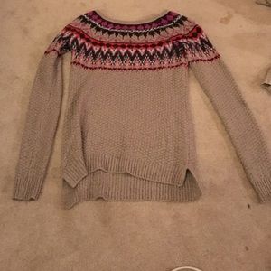 Multi colored sweater.