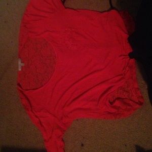 Laced back Charlotte Russe top