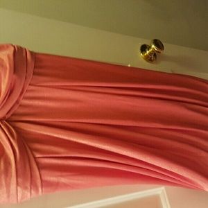Beautiful Lenovia Metallic Peach Dress