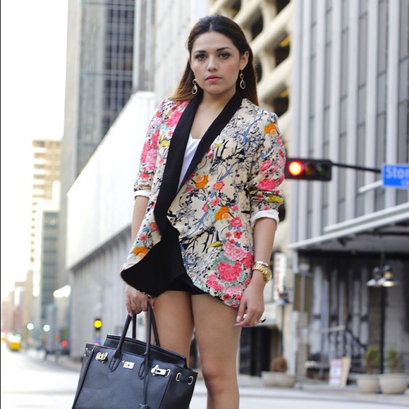 Floral blazer