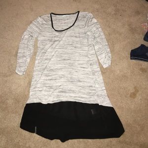 Black and white tunic