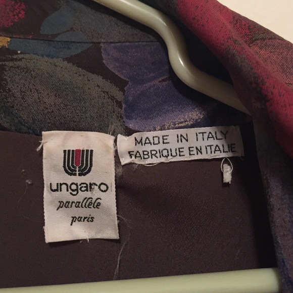 Floral blazer with shoulder pads - Picture 3 of 4