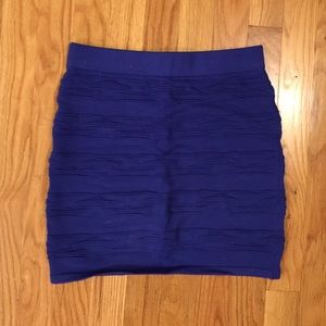 Forever 21 Royal Blue Mini Skirt