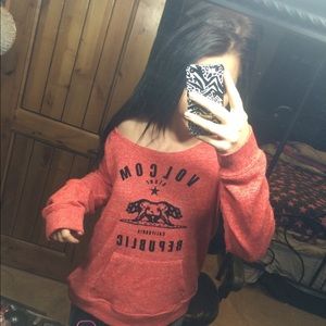 Off the shoulder sweater