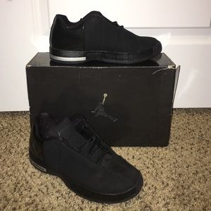 Black Jordan sneakers