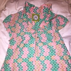 Elizabeth McKay blouse- ball and chain buttons!