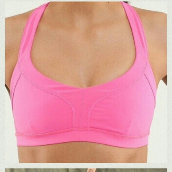 lululemon athletica Other - Lululemon size 2 sports bra bright pink