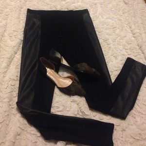 Cotton On pleather stripe leggings