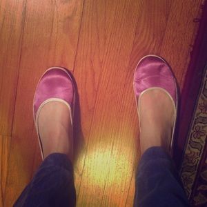 pink Converse flats