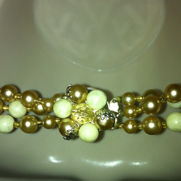 Vintage glass beaded necklace - Picture 3 of 3