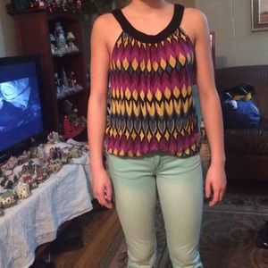 Cute patterned tank top