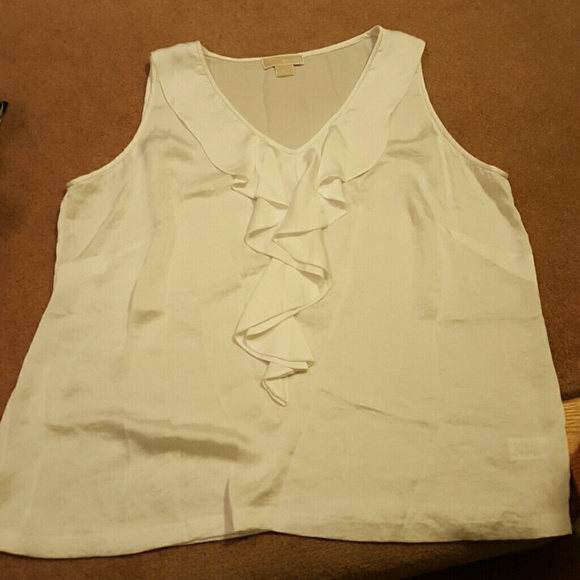 Michaels Kors White Tanks- Dressy - Plus Size
