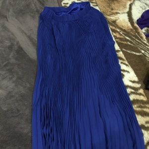 Long blue maxi skirt